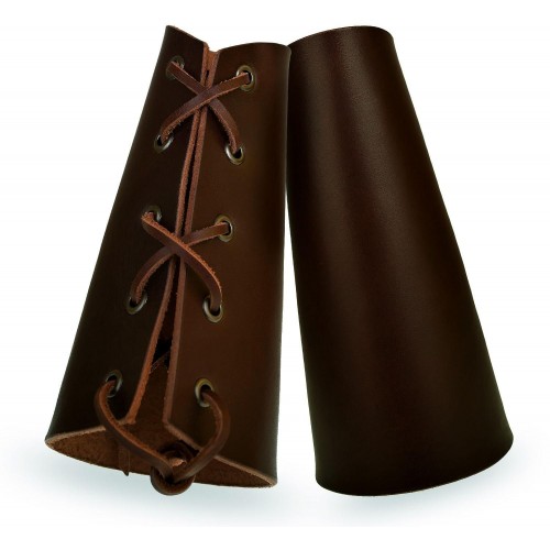 Kožený nátepník klasický, s kovovými dírkami