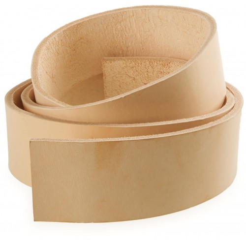 Hovězí kůže na opasek - přírodní, 4 cm