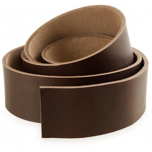 Hovězí kůže na opasek - hnědá, 4 cm