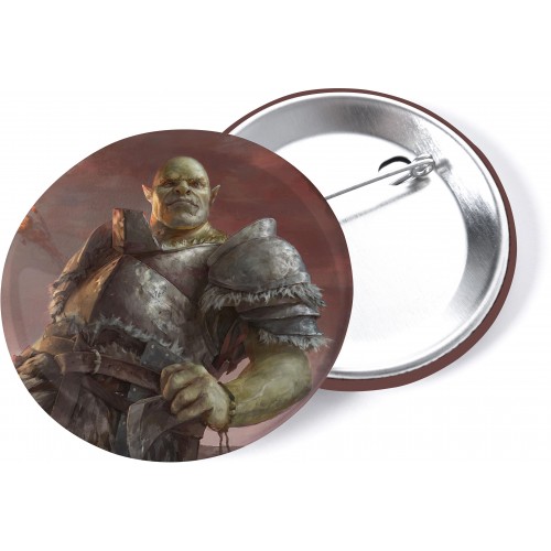 Placka Jeskyně a draci - Půlork bojovník