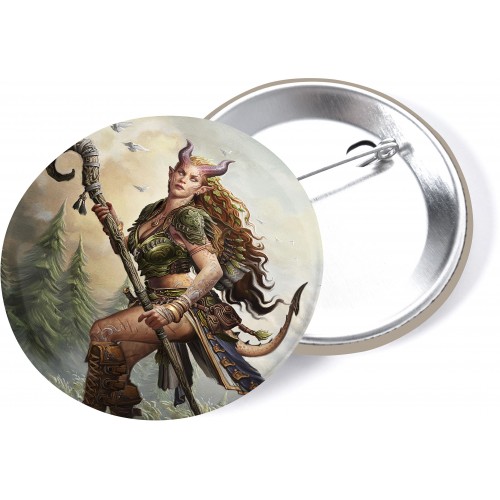 Placka Jeskyně a draci - Tiefling druidka