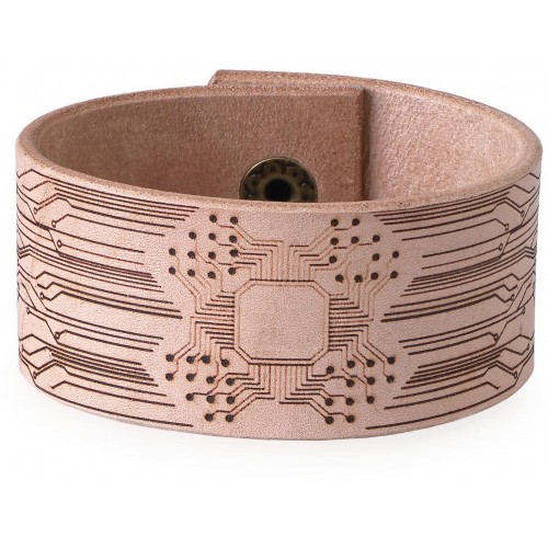 Kožený náramek Cyberpunk – úzký