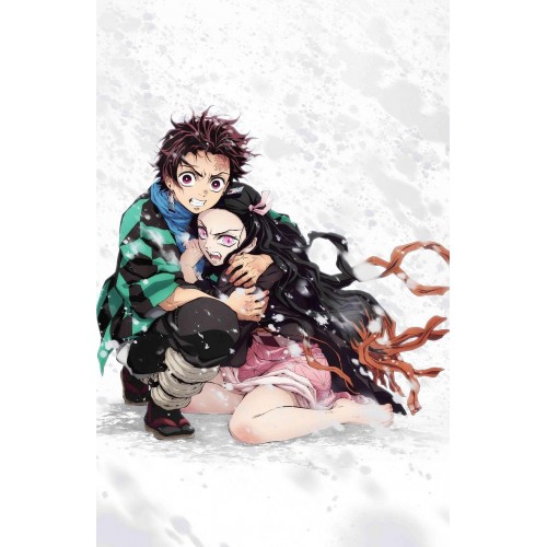 Plakát Demon Slayer - Tanjiro & Nezuko Snow