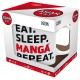 Hrnek Manga - Eat, sleep, manga, repeat