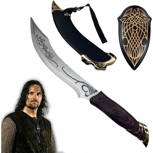 AF Výstavní replika "ARAGORN'S HUNTING KNIFE" s plaketou - Pán Prstenů
