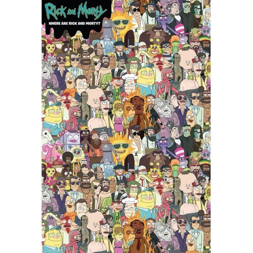 Plakát Rick and Morty - Where s Rick